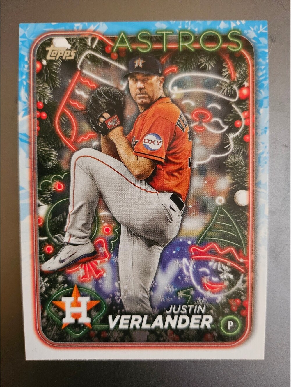 JUSTIN VERLANDER 2024 Topps Holiday #H68 Houston Astros